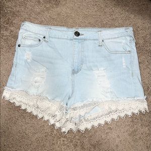 Womens jean shorts